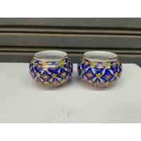 ราคา ถ้วยลายเบญจรงค์ สำหรับใส่กรงนกหัวจุก กรงนกเขาชวา ไซส์ใหญ่ 1คู่ (20190704663)