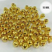 ราคา กระพรวน 10 มิล กระพรวนทองเหลือง แบบเงา เกรดเอ อุปกรณ์งานฝีมือ diy (7186518953)