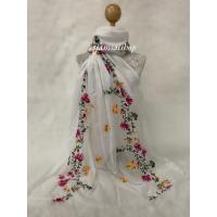 ราคา ผ้าพันคอ ผ้าคลุมไหล่ ผ้าปักดอกไม้ ลายมาใหม่ (21390525299)