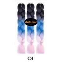 ราคา ไหมถักผมเปีย ไหมไฟเบอร์ 3สี ราคาต่อ1มัด C1 ถึง C20 เก็บเงินปลายทาง COD (1810764421)