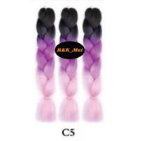 ราคา ไหมถักผมเปีย ไหมไฟเบอร์ 3สี ราคาต่อ1มัด C1 ถึง C20 เก็บเงินปลายทาง COD (1810764422)