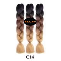 ราคา ไหมถักผมเปีย ไหมไฟเบอร์ 3สี ราคาต่อ1มัด C1 ถึง C20 เก็บเงินปลายทาง COD (1810764431)