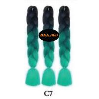 ราคา ไหมถักผมเปีย ไหมไฟเบอร์ 3สี ราคาต่อ1มัด C1 ถึง C20 เก็บเงินปลายทาง COD (1810764424)