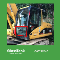 ราคา กระจกล่างหน้าโค้ง CAT 320c กระจกแม็คโคร (20472327163)