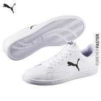 ราคา PUMA BASICS รองเท้ากีฬาทำจากหนัง Smash Cat สีขาว FTW 36294503 (17433471557)