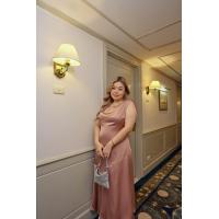 ราคา bacon Champagne Dress เดรสสาวอวบ ไซส์ใหญ่ Plus size XL 2XL 3XL 4XL (20561117584)