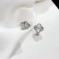 ราคา TOP Version VAN S925 CLEEF Sterling silver new silver clover pendant necklace women jewelry set with clover bracelet (19283244299)