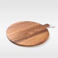 ราคา mYe เขียงไม้หั่นอาหาร เขียงไม้เสิร์ฟอาหาร ทรงกลม ไม้จามจุรี Round Handled Serving Chopping Board (21405591474)