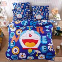 ราคา ชุดผ้าปูที่นอน ครบชุด 6 ชิ้น มีผ้านวม 6ฟุต 5ฟุต 3 5ฟุต โดเรมอน ผ้าปูที่นอนลายโดเรม่อน (17480632928)