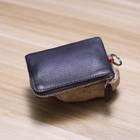 ราคา กระเป๋าเงินใบเล็กสุดบางติดซิปหนังแท้อเนกประสงค์สำหรับผู้ชายกระเป๋าใส่เศษสตางค์มินิหนังวัวกระเป๋าใส่บัตรสำหรับผู้หญิงกระเป๋าใส่กุญแจรถ (14158670230)