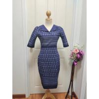 ราคา เดรสทำงานผ้าไทย ผ้าฝ้ายลายคราม ผ้ามัดหมี่ลายขอเจ้าฟ้า เดรสสั้น ผ้า ฝ้ายสกลหมักโคลนพิมพ์ลาย ชุดออกงาน งานตัดหน้าร้าน อัดกาวอย่างดี (12288029359)