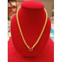 ราคา สร้อยคอลายสี่เสาลายทองแท้เยาวราชน้ำหนัก 5 บาทการันตีสีสวยเหมือนจริง 100 (20909517012)