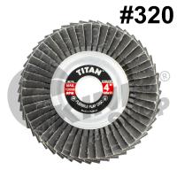 ราคา 1กล่อง10ใบ จานทรายซ้อนหลังอ่อน 4นิ้ว TITAN ขนาด105 x 16mm สีดำ มี9เบอร์ 40 60 80 100 120 150 240 320 400 (15805679674)