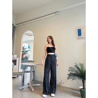 ราคา S XXXL ꫛꫀꪝ c o ll e c t i o n ลายริ้วขากระบอกกลาง (18414199674)