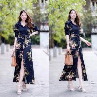 ราคา เดรสลายกราฟฟิกดอกใส่ไปเที่ยว ใส่ไปทะเล (20633667248)