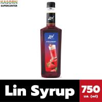 ราคา Lin Syrup ลิน ไซรัป ผลิตภัณฑ์น้ำเชื่อม รสสตรอเบอร์รี่ 750 มล 0545 (21422204459)