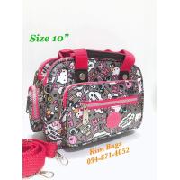 ราคา รุ่นมาใหม่ ปี2023 สีพื้น คิตตี้ โดเรม่อน มิกกี้เมาส์ กระเป๋าถือได้สะพายได้ kitty Doraemon Mickey Mouse 10 นิ้ว (20976319580)