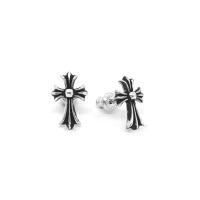ราคา Chrome Hearts Sterling Silver 925 เครื่องประดับเงินแท้ ต่างหู Cross Fat Stud Earring Code CED005 (13638052919)