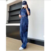 ราคา ชุดมัดย้อม ชุดเซทผ้ามัดย้อมผู้หญิง พลีท กางเกงผ้ามัดย้อมผู้หญิง เสื้อ กางเกงคาร์โก้ ญ กาโก้ เกงมัดย้อม ผ้าย่นเปลือกไม้8 สี ราคาถูก (21415719636)