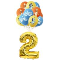 ราคา Hot Cartoon Blue Blueyes Theme Birthday Party Decorations Kids Disposable Tableware Set Baby Shower Blue Party Decor Supplies (19767971399)
