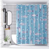 ราคา ม่านน้ำกั้นห้องน้ำโรงแรมม่านประตูม่านแขวนหน้าต่างม่านอาบน้ำกันน้ำสำหรับห้องน้ำชุดม่านกั้นห้องแบบไม่เจาะรู (20697315984)