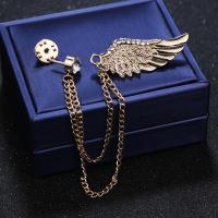 ราคา เข็มกลัดติดหน้าอกสุภาพบุรุษแมตช์ชุดง่ายสไตล์ยุโรปอเมริกาเข็มกลัดติดชุดสูทรูปไม้กางเขนดาวห้าแฉกมีโซ่ระบายพู่ตราปีกนางฟ้าฮิต (16179854048)