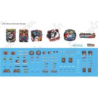 ราคา ดีคอลน้ำ ดีคอล สปอนเซอร์รวม logo sponser ติดชิ้นงานทุกสี HotWheels Majorette Tomica 1 64 Decal water slide DIY 1 64 (21407135476)