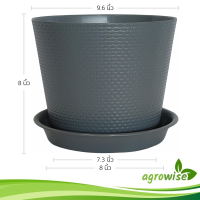 ราคา กระถางสาน จาน ขนาด 9 5 นิ้ว สีขาว สีเทา สีอิฐ สีทอง สีเหลือง สีเขียว (21400179466)