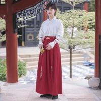ราคา ชุดฮั่นฝูราชวงศ์ถังสำหรับผู้ชายเสื้อแขนใหญ่สีแดงสไตล์จีนชุดโบราณแบบดั้งเดิมสมัยราชวงศ์ถังสำหรับฤดูใบไม้ร่วงชุดกี่เพ้าจอมยุทธนักดาบครบชุด (20414493540)