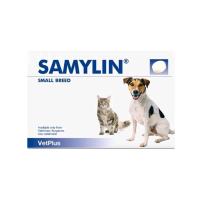 ราคา Samylin Small Breed วิตามินบำรุงตับสำหรับสุนัขพันธุ์เล็กและแมว 1 กล่อง 30 เม็ด (21279488105)