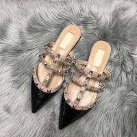 ราคา Valentino ฤดูร้อน VT รองเท้าแตะหนังแท้สำหรับผู้หญิง (20557277241)