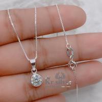 ราคา Kr silver สร้อยคอเงินแท้ พร้อมจี้เงินแท้ (6037880451)