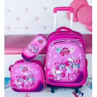 ราคา กระเป๋านักเรียนพร้อมล้อลาก กระเป๋าเด็ก ขนาด 16 นิ้ว ใบใหญ่ ลายนูน 3 มิติ (18838238034)