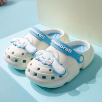 ราคา รองเท้าคร็อคส์ Sanrio สำหรับเด็กรองเท้าแตะใส่ไปข้างนอกใส่ช่วงฤดูร้อนสำหรับเด็กหญิงใส่ในห้องกันลื่นแบบเจ้าหญิงหูใหญ่ใส่ด้านนอกสำหรับเด็กผู้ชาย (21097271494)