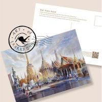 ราคา โปสการ์ดพิมพ์ภาพวาดสีน้ำภาพวาดสีน้ำ ชุดวัง Postcard Palace Series by Ekaraj Ohn (15894104078)