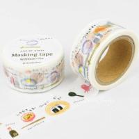 ราคา และเทปกระดาษทำจากญี่ปุ่น papierplatz สติกเกอร์ติดสมุดที่บันทึกด้วยมือการออกแบบศิลปะขนมไข่ปลาหมึกข้าวปั้นน่ารัก (21143431338)