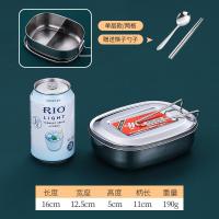 ราคา กล่องอาหารสแตนเลสเพิ่มความหนาทรงสี่เหลี่ยมผืนผ้าพร้อมฝาปิดกล่องอาหารกลางวันสำหรับโรงอาหารของนักเรียนและผู้ใหญ่กล่องอาหารกลางวันแบบโบราณสำหรับนึ่งข้าวกล่องอาหาร (21144827393)