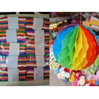 ราคา ยกแพ็ค กระดาษสายรุ้ง กระดาษย่น 7 สี 1 แพ็ค มี 10 มัด ประดับตกแต่งงานวัด งานเทศกาล งานบวช (21495041325)