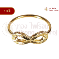 ราคา แหวนทองคำเยาวราช96 5 หนัก 1 กรัมลายอินฟินิตี้ ขาเดี่ยว (9364883728)