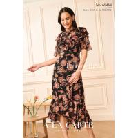 ราคา 69464 ชุดเดรสชีฟองพิมพ์ลาย แขนสั้น ทรงเข้าเอว กระโปรงเลเยอร์ไล่ระดับ มีซับใน ซิปหลัง สีชมพู สีดำ สีฟ้าอมเขียว (21495353575)