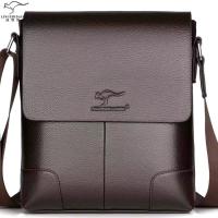 ราคา กระเป๋าผู้ชายแบบฝาพับหนังแท้คุณภาพดีรุ่นยอดฮิตกระเป๋าสะพายไหล่กระเป๋าสะพายข้างกระเป๋าเอกสารธุรกิจกระเป๋าลำลองแฟชั่นกระเปาสะพายชาย (15104941785)