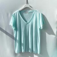 ราคา เสื้อยืดคอวี ผ้าสลาฟ อก 40 ยาว 25 (21383869492)