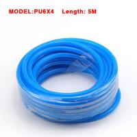 ราคา Pneumatic Pipe Tube Hose PU6X4mm OD 6mm ID 4 mmTransparent PU Air Gas Pipe Hose Blue Orange 5 Meters (1737152659)