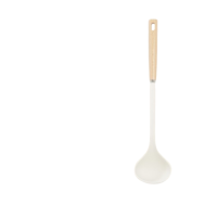 ราคา เซ็ตตะหลิว กระบวย กระชอน สีขาวและสีเขียว ด้ามยาว ขนาดใหญ่ ทำจากซิลิโคน ด้ามจับไม้ถนัดมือ (21273724559)