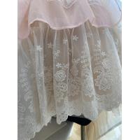 ราคา อุปกรณ์ตกแต่งเสื้อผ้า DIY ทำด้วยมือของตกแต่งขอบลูกไม้ผ้าตาข่ายผ้าม่านชายเสื้อกระโปรงสีเบจขอบลูกไม้กว้าง20ซม (19111383295)