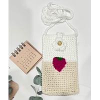 ราคา กระเป๋าถักใส่โทรศัพท์ ถักโครเชต์งานhand made (21446893258)