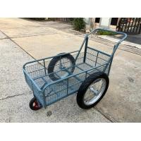 ราคา สวยมาก สีเทาเข้มเรดฟ็อกซ์เบอร์22 รุ่นตะแกรง2ชั้น ล้อมือสอง14นิ้ว รถเข็น3ล้อมือหนึ่ง โครงเหล็กสีเทา ขนาด8ปี๊บ50x100cm ล้อหน้าแม็กซ์เหล็ก8นิ้ว (21363493598)