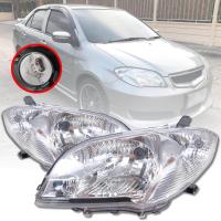 ราคา เสื้อไฟหน้า โคมไฟหน้า รุ่น โตโยต้า วีออส TOYOTA VIOS ปี 2005 2006 ไม่รวมชุดหลอดไฟ และสายไฟ สีใส 1 คู่ (15140266134)