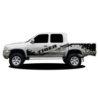 ราคา L 495 sticker Toyota tiger สติ๊กเกอร์รถกระบะไทเกอร์ ลายแต่งรถ Toyota tiger d4d สติ๊กเกอร์ลายสาดโคลน tiger d4d (20453357965)