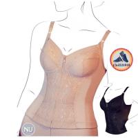 ราคา N45120 21 ชุดชั้นใน เวียนนา เสื้อเต็มตัว ยาวเสมอสะโพก เสื้อในซิบหน้า เนื้อผ้านุ่มละเอียด สีดำ สีเนื้อ (19797522171)